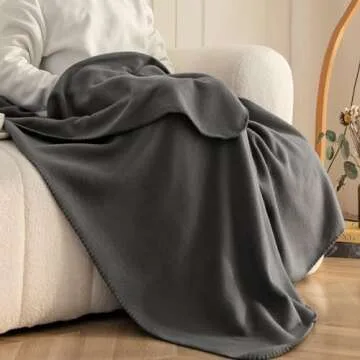 CAI TENG Fleece Throw Blanket Pack 6 Cozy Travel Blankets