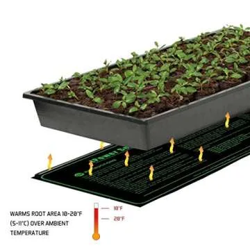 iPower 48" x 20" Waterproof Durable Seedling Heat Mat Warm Hydroponic Plant for Indoor Gardening Germination Starting, 2 Pack