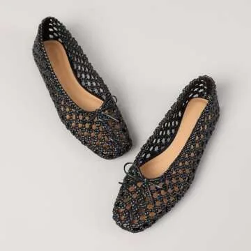 IBDPOSH Women’s Woven Ballet Flats - Elegant Comfort