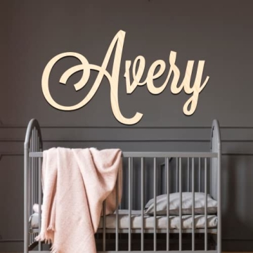 Personalized Custom Wood Name Sign for Nursery & Family