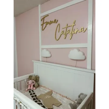 Custom Wood Name Sign for Nursery & Home Decor
