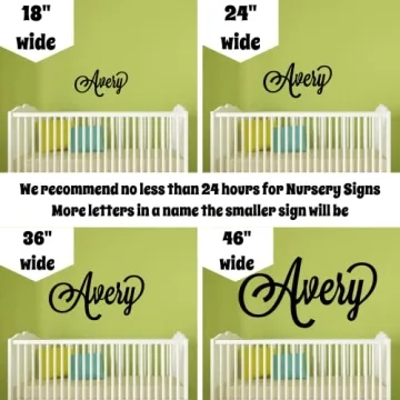 Custom Wood Name Sign for Nursery & Home Decor