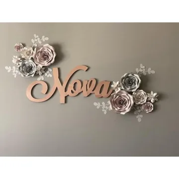 Custom Wood Name Sign for Nursery & Home Decor