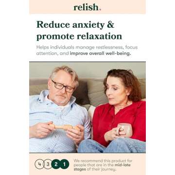 Relish - Adult Fidget Toys, Fidget Widget Wooden Toy Set – Alzheimer’s & Dementia Sensory Produc...