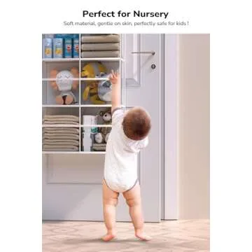 ALLTIDYUP Clear Over The Door Organizer 5 Shelf, Door Hanging Organizer with 10 Large Capacity Pockets, Behind The Door Storage for Pantry Dorm Room Bedroom Closet Nursery and Sundries, White