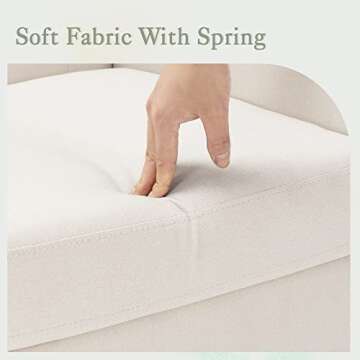 LUE BONA Stylish Linen Accent Chairs Set of 2