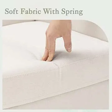 LUE BONA Stylish Linen Accent Chairs Set of 2