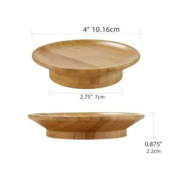 Generic Wine Glass Charcuterie Topper,Bamboo Coasters for Appetizers & Desserts,Prevent Wine Splashing - Perfect for Wine Enthusiasts,Multifunctional Charcuterie Board Topper(4PCS), Brown, SXXS-85