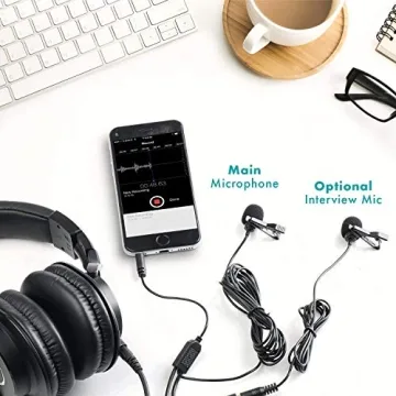 Movo Lavalier Microphone Kit for Podcasts and Interviews