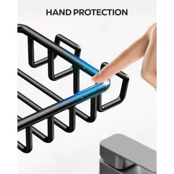 Nieifi Soap Dish Holder with 4 Hooks for Stylish Storage