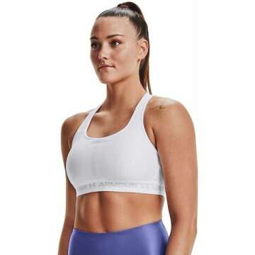 Under Armour Women’s Crossback Mid Impact Sports Bra - Comfort & Support