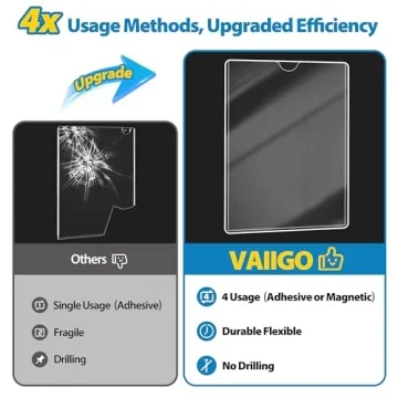 VAIIGO Magnetic Sign Holder 10 Pack with Adhesive Tapes