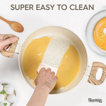 MICHELANGELO 6 Quart Nonstick Stock Pot for Effortless Cooking