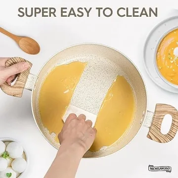 MICHELANGELO 6 Quart Nonstick Stock Pot for Effortless Cooking