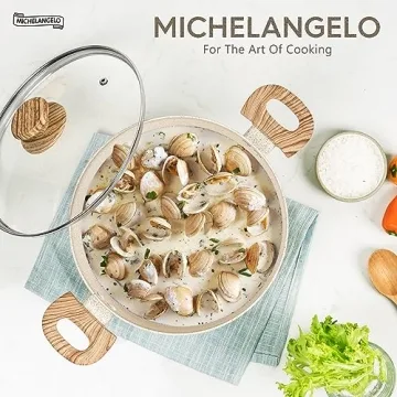 MICHELANGELO 6 Quart Nonstick Stock Pot for Effortless Cooking