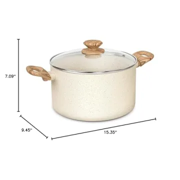 MICHELANGELO 6 Quart Nonstick Stock Pot for Effortless Cooking