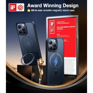 TORRAS Magnetic Shockproof for iPhone 13 Pro Case 6.1 inch, [Compatible with MagSafe] with Stand, [M...