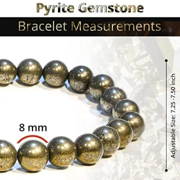Natural Pyrite Healing Crystal Bracelet for All