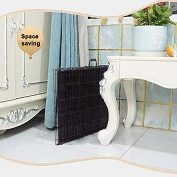 Durable Dog Crate with Divider for Safe Indoor Outdoor Use