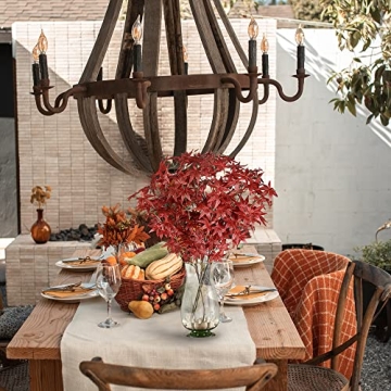 Sggvecsy 4Pcs Artificial Maple Leaves for Fall Decor