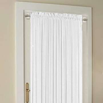 Turquoize Magnetic Curtain Rods for Metal Doors, 2 Pack