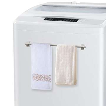 Turquoize Magnetic Curtain Rods for Metal Doors, 2 Pack