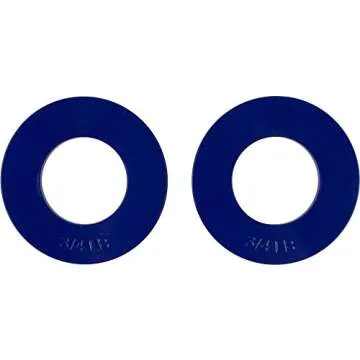 Fractional Weight Plates - 2 Each of 1/4, 1/2, 3/4, 1 lb. Total Set of 8 by Trademark Innovations (Grey, Blue, Green, & Red)