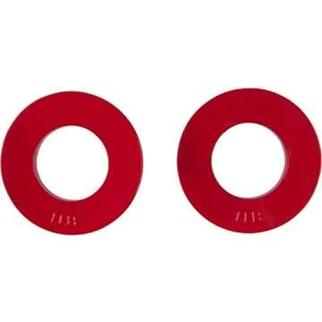 Fractional Weight Plates - 2 Each of 1/4, 1/2, 3/4, 1 lb. Total Set of 8 by Trademark Innovations (Grey, Blue, Green, & Red)