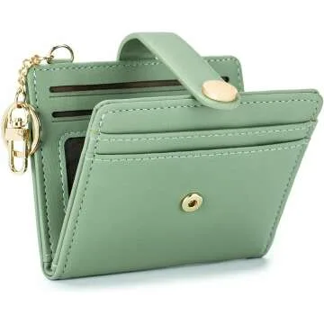 POIUGOYA Slim RFID Wallet for Women - Bifold Design
