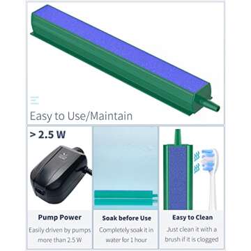 Pawfly 4" Aquarium Air Stone Bar Bubbler for Fish Tanks