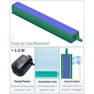 Pawfly 4" Aquarium Air Stone Bar Bubbler for Fish Tanks