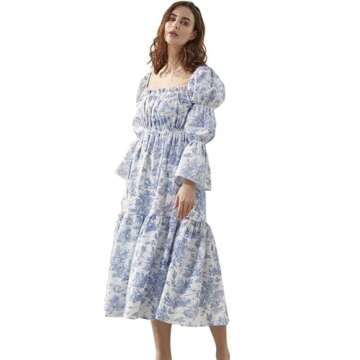 NOTHING FITS BUT Women’s Classic Linen Nursing Dress, Cotton Blend Hein Maternity Gown, Casual Mat...