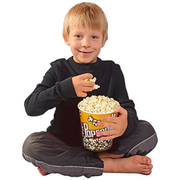 Retro Popcorn Containers for Movie Night - 3 Pack