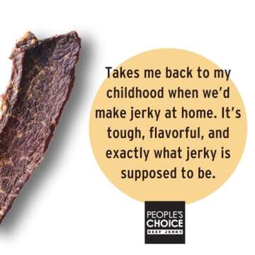 People's Choice Beef Jerky - Old Fashioned - Original - Healthy, Sugar Free, Zero Carb, Gluten Free,...