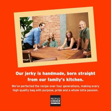 People's Choice Beef Jerky - Old Fashioned - Original - Healthy, Sugar Free, Zero Carb, Gluten Free, Keto Friendly, High Protein Meat Snack - Dry Texture - 1 Pound, 16 oz - 1 Bag