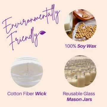 Nika's Home Vanilla Lavender Candle - Eco-Friendly & Scented