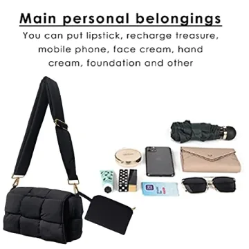 NAARIIAN Lightweight Puffer Shoulder Bag for Women