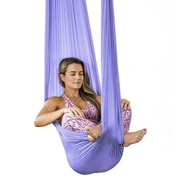 PINC Active Silk Aerial Yoga Swing & Hammock Kit - Lilac - Elevate Your Yoga Practice