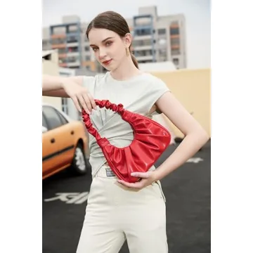 CYHTWSDJ Red Hobo Tote Mini Clutch Women Fashionable