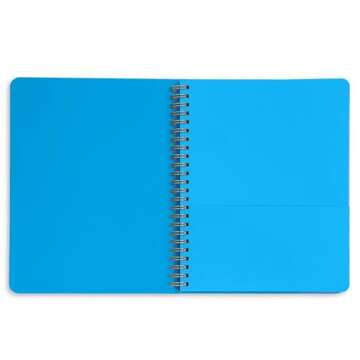 ban.do Rough Draft Mini Spiral Notebook with Saying, 8.5" x 6.75" Journal with Pockets and 160 Lined Pages (Most Fun Possible)