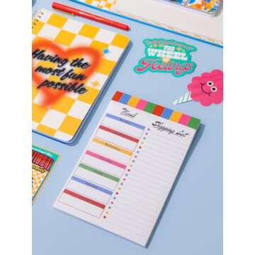 ban.do Rough Draft Mini Spiral Notebook with Saying, 8.5" x 6.75" Journal with Pockets and 160 Lined Pages (Most Fun Possible)