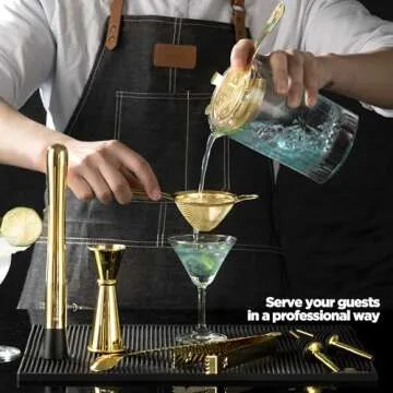 Elegant Homestia 9 PCS Cocktail Mixing Glass Set