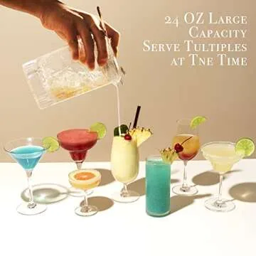 Elegant Homestia 9 PCS Cocktail Mixing Glass Set
