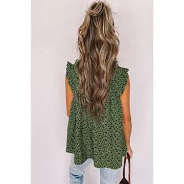 PRETTYGARDEN Womens Sleeveless Floral Tank Summer Top