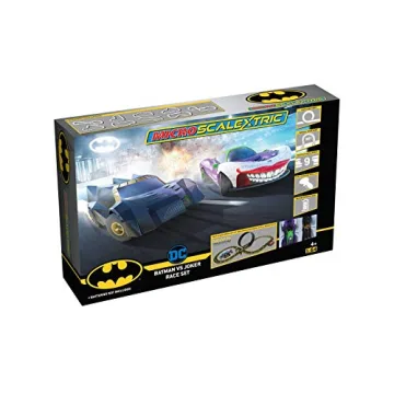 Micro Scalextric Justice League Batman vs Joker Slot Car Set