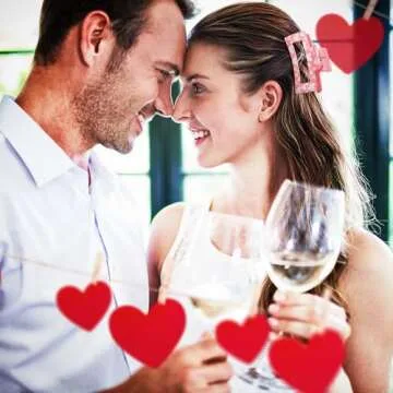 PANTIDE Valentine's Day Hair Claw Clips for Women Girls - Conversation Love Heart Rectangle Nonslip Banana Hair Clips, Thin Thick Short Long Curly Accessories, Valentines Day Birthday Gift