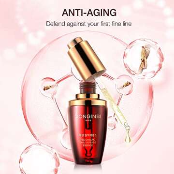 Donginbi Anti Aging Face Serum Red Ginseng Daily Defense Essence, Anti-Wrinkle & Antioxidant Serum f...
