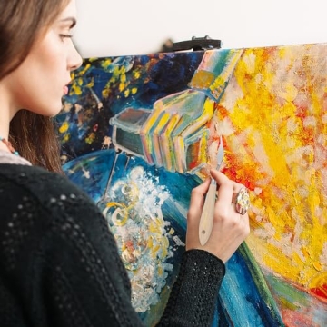 AebDerp 5 pcs Palette Knives Set for Oil & Acrylic Painting