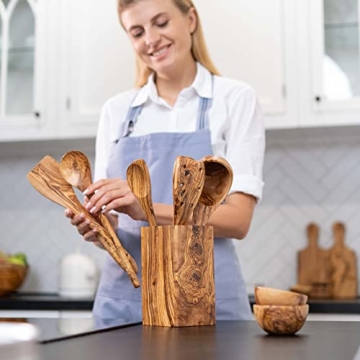 Buy Elegant Forest Decor Wooden Cooking Spoons Set