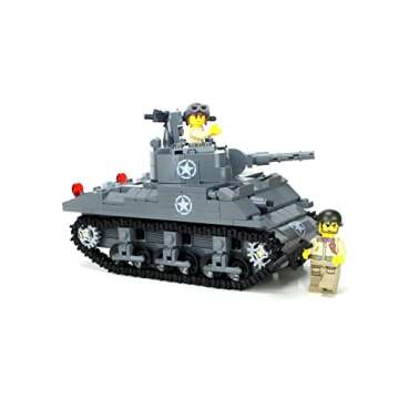 Battle Brick Deluxe M4 Sherman Tank World War 2 Hand Sorted Custom Set